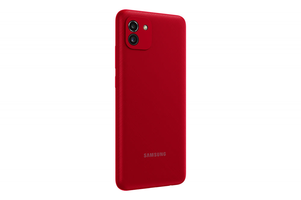 Smartphone Samsung Galaxy A03 6.5" 128Gb/4Gb Cámara 48Mp+2Mp/5Mp Octacore Android 11 Color Rojo - Sm-A035Mzrfltm