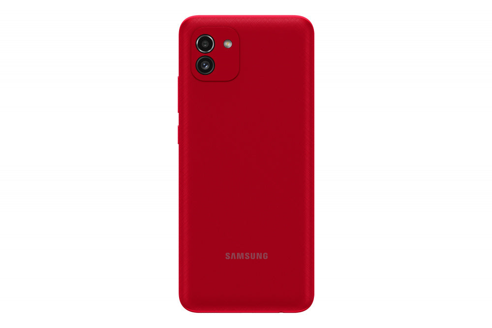 Smartphone Samsung Galaxy A03 6.5" 128Gb/4Gb Cámara 48Mp+2Mp/5Mp Octacore Android 11 Color Rojo - Sm-A035Mzrfltm