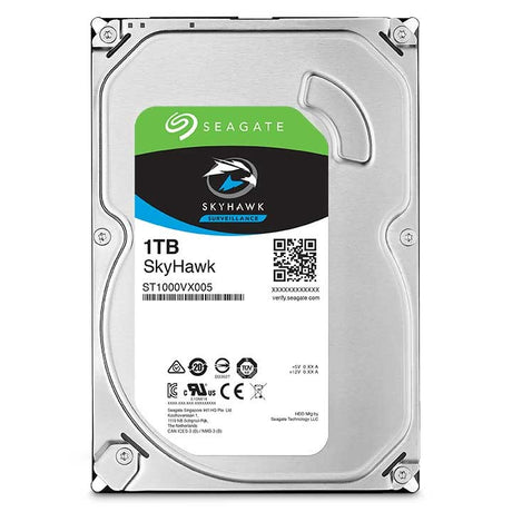 Disco Duro Seagate Skyhawk 1Tb Sata 6Gbs 3.5" 64Mb 7200Rpm Admite 8 Bahías/64 Cámaras Videovigilancia - St1000Vx005