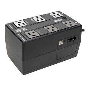 Tripp Lite ECO350UPS UPS Standby de 350VA 210W - 6 Tomacorrientes NEMA 5-15R, 120V, 50Hz / 60Hz, Clavija 5-15P, ENERGY STAR, Instalación en Pared o