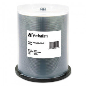 Disco Compacto Verbatim R 52X 80Min 700Mb White Ink C/100 - 95251 FullOffice.com