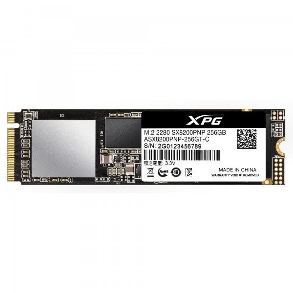 Unidad De Estado Sólido Ssd Adata Xpg Sx8200 Pro 256Gb Pcie Interfaz Pci Express 3.0 - Asx8200Pnp-256Gt-C