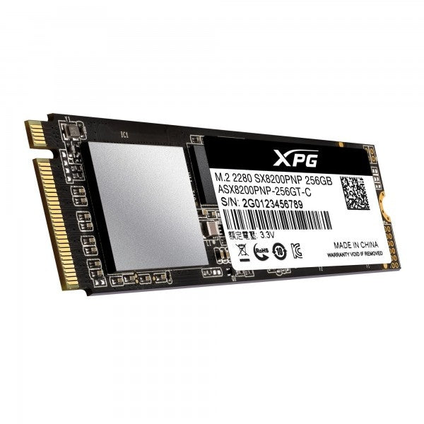 Unidad De Estado Sólido Ssd Adata Xpg Sx8200 Pro 256Gb Pcie Interfaz Pci Express 3.0 - Asx8200Pnp-256Gt-C