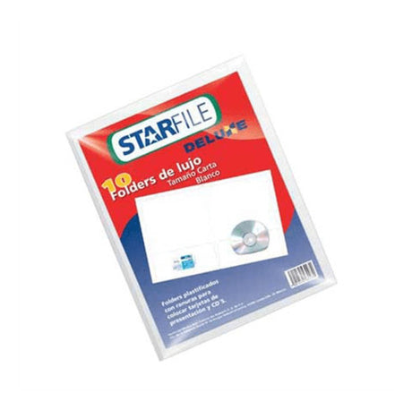Folder Mapasa Deluxe Carta 24X30 Color Blanco C/5 Pzas - Py1060 FullOffice.com