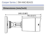 Camara Dahua Cooper B1A21 Bullet 1080P 3.6Mm Ir 20Mts Ip67 12Vcd 93? FullOffice.com