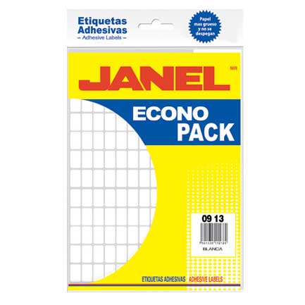 Etiqueta Janel Escolar Blanca 9X13 Econopack - E120913200 FullOffice.com