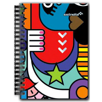 Cuaderno Estrella F/F Doble Espiral-0 Raya 80 Hojas - 608 FullOffice.com