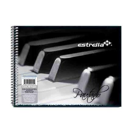 Cuaderno Estrella Pautado Espiral Italiana 50 Hjs - 55 FullOffice.com