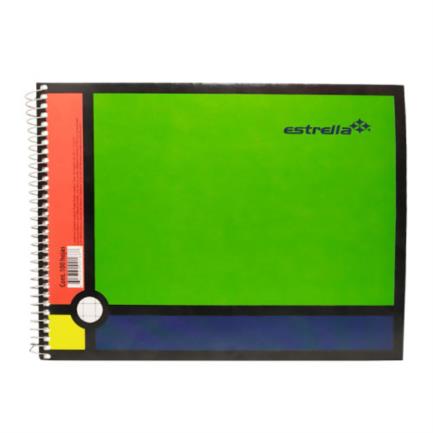 Cuaderno Estrella Espiral Forma Italiana Cuadro Chico (C5) C/100 Hojas - 172 FullOffice.com