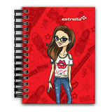Libreta Estrella Tamaño 1/8 Espiral Doble Wire-O Pasta Dura 80Hjs - 560 FullOffice.com
