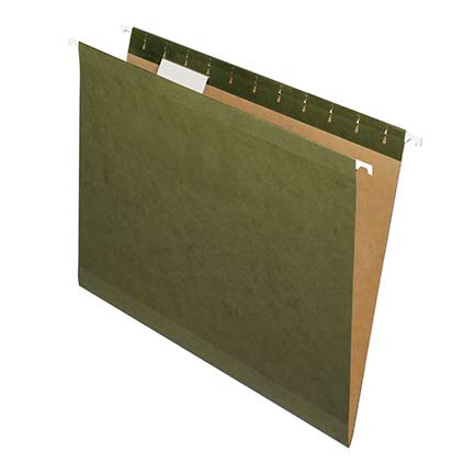 Carpeta Oxford Colgante Carta Verde Tradicional C/25 Pzas - 91525X FullOffice.com