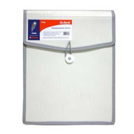 Porta Documentos Oxford Iclip Carta Blanco - F450 FullOffice.com