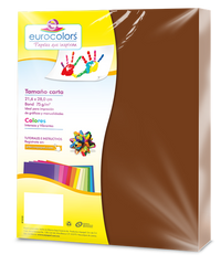 Papel Cortado Eurocolors Carta Cafe C/100 - Ec0015 FullOffice.com