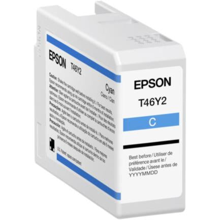 Tinta Epson Ultrachrome Pro10 T46Y 50Ml Color Cian - T46Y200