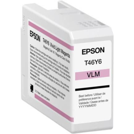 Tinta Epson Ultrachrome Pro10 T46Y 50Ml Color Magenta Claro - T46Y600