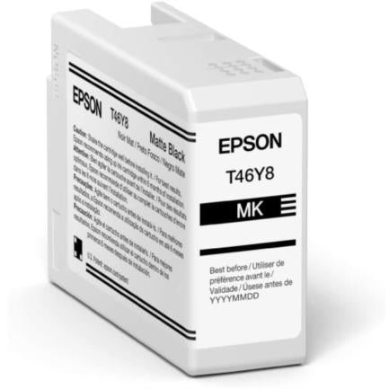 Tinta Epson Ultrachrome Pro10 T46Y 50Ml Color Negro Mate - T46Y800