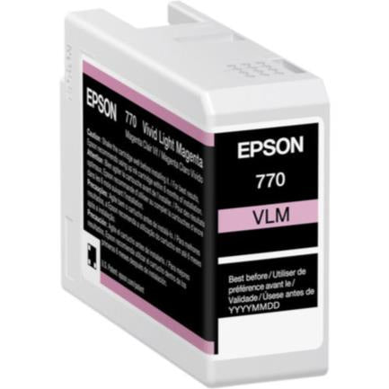 Tinta Epson Ultrachrome Pro10 T770 25Ml Color Magenta Claro - T770620