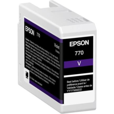 Tinta Epson Ultrachrome Pro10 T770 25Ml Color Violeta - T770020