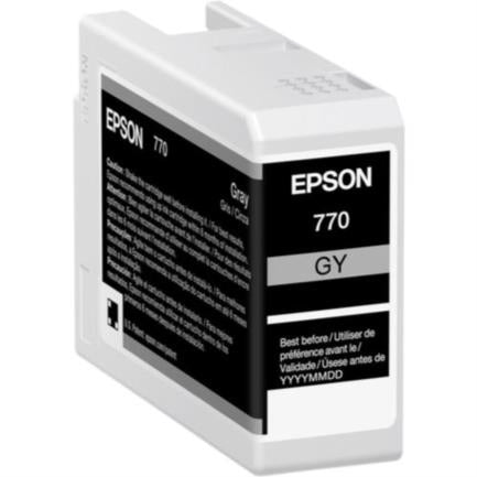 Tinta Epson Ultrachrome Pro10 T770 25Ml Color Gris - T770720