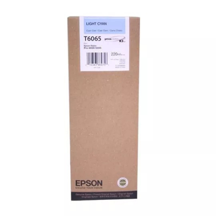Tinta Epson Stylus Cyan Light Pro 4800 220Ml - T606500
