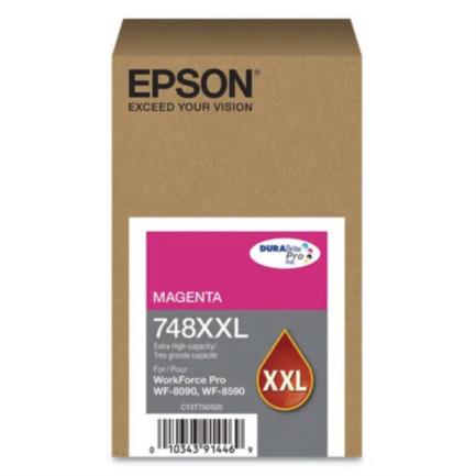 Tinta Epson T748Xxl Capacidad Extra Alta Wf-6090/Wf-6590 Color Magenta - T748Xxl320-Al