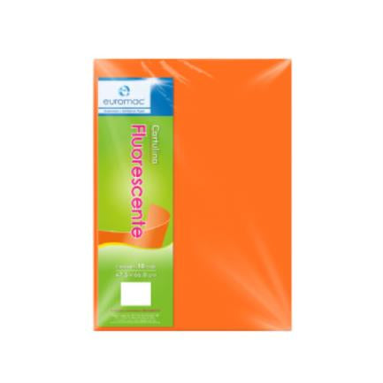 Cartulina Euromac Eurofluorescente 47.5X66Cm Color Naranja Paquete C/100H - Ef0042 FullOffice.com