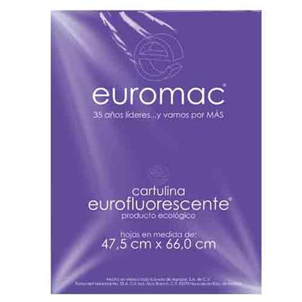 Cartulina Euromac Fluorescente Morado 47.5X66 C/10 - Ef0033 FullOffice.com