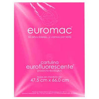 Cartulina Euromac Fluorescente Rosa 47.5X66Cm  C/10 - Ef0037 FullOffice.com