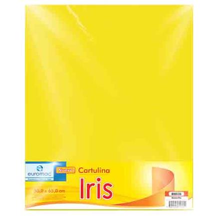 Cartulina Euromac Iris Amarillo 50X65Cm C/10 - Ei0035 FullOffice.com