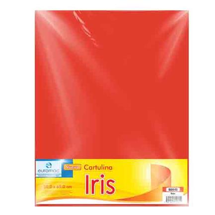 Cartulina Euromac Iris Rojo 50X65Cm C/10 - Ei0043 FullOffice.com
