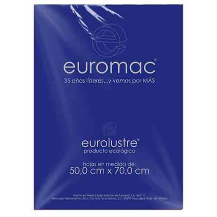 Papel Lustre Euromac Azul Rey 50X70 25 Hojas - El0013 FullOffice.com