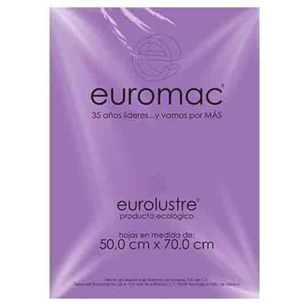 Papel Lustre Euromac Lila Pastel 50X70 25Hojas - El0025 FullOffice.com