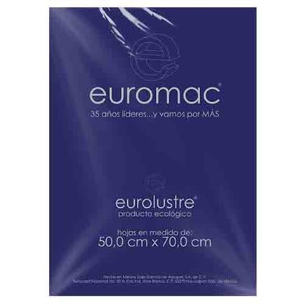 Papel Lustre Euromac Azul Marino 50X70 25 Hojas - El0052 FullOffice.com