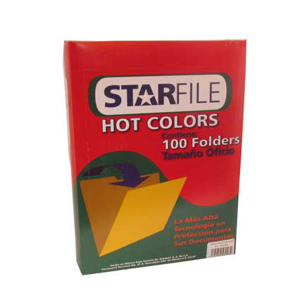 Folders Mapasa Hot Colors Amarillo Oficio C/100 - Ph0043 FullOffice.com