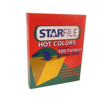 Folders Mapasa Hot Colors Rojo Carta C/100 - Ph0028 FullOffice.com