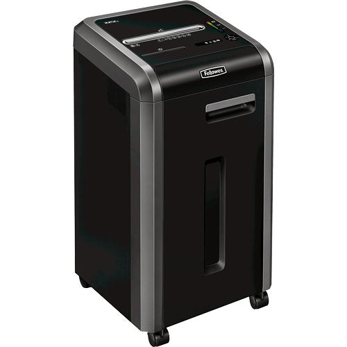 Fellowes C-225Ci triturador de papel Corte cruzado Negro, Plata