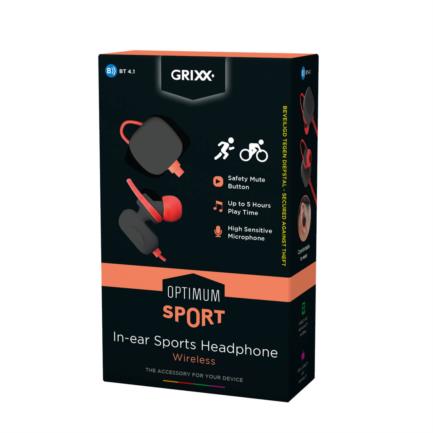 Audifonos Grixx Sport Bluetooth Manos Libres Negro - Grohiesbtbk01 FullOffice.com