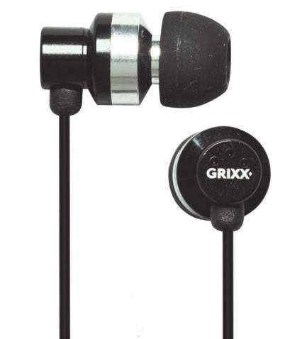 Audifonos Grixx Basicos 10Mm Negro Con Control Y Microfono - Grohu3000R FullOffice.com