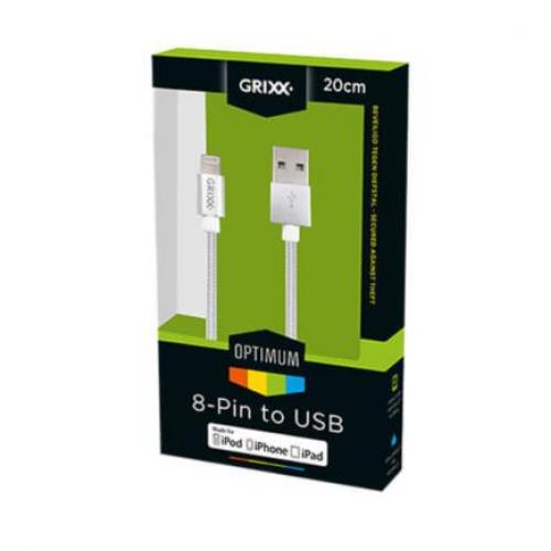 Cable Grixx Lightning A Usb A 3M Blanco Carga Y Sincronización Con Licencia Apple - Groipca8Pinfw03 FullOffice.com