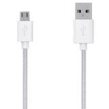 Cable Grixx Micro Usb Nylon 1M Color Blanco - Grosgcamusbfw01 FullOffice.com