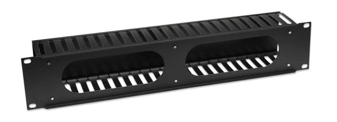Organizador Intellinet Cables 19" 2U Horizontal Plástico Color Negro - 168458