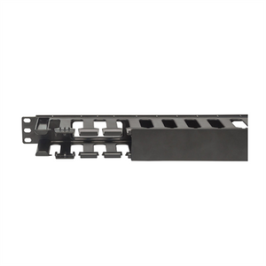 Intellinet Panneau de gestion des câbles 19", 1U, avec capot, noir Rack Panel de gestión de cables Negro Plástico 1U