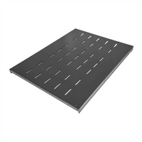 Intellinet Étagère fixe renforcée 19", 1U, profondeur 600 mm, charge max. 100 kg, noire, garantie trois ans Rack Cajón metálico para rack Negro Acero 100 kg