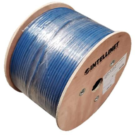 Bobina Cable Intellinet Cat 6A Sftp 305M Sólida Color Azul - 705042 FullOffice.com