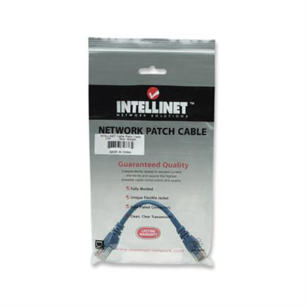 Cable Red Intellinet Cat5E Utp 0.45M Color Azul - 318129 FullOffice.com