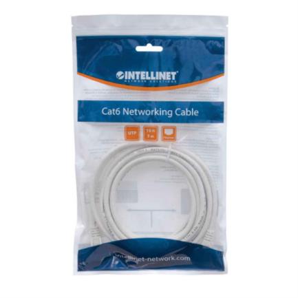 Cable Intellinet Red Cat6 UTP RJ45 M-M 2m Color Blanco - INTELLINET - CABLES - FullOffice.com