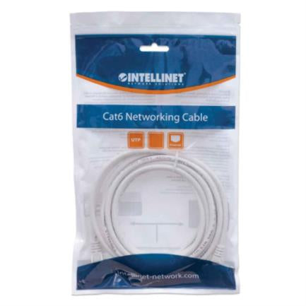 Cable Intellinet Red Cat6 UTP RJ45 M-M 5m Color Blanco - INTELLINET - CABLES - FullOffice.com