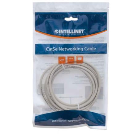 Cable Intellinet Red Cat6 UTP RJ45 M-M 5m Color Gris - INTELLINET - CABLES - FullOffice.com