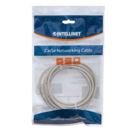 Cable Intellinet Red Cat6 UTP RJ45 M-M 0.15m Color Gris - INTELLINET - CABLES - FullOffice.com