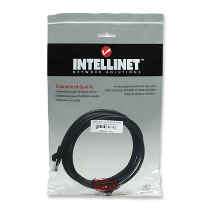Cable Intellinet Red Cat5e UTP RJ45 M-M 7.5m Color Negro - INTELLINET - CABLES - FullOffice.com